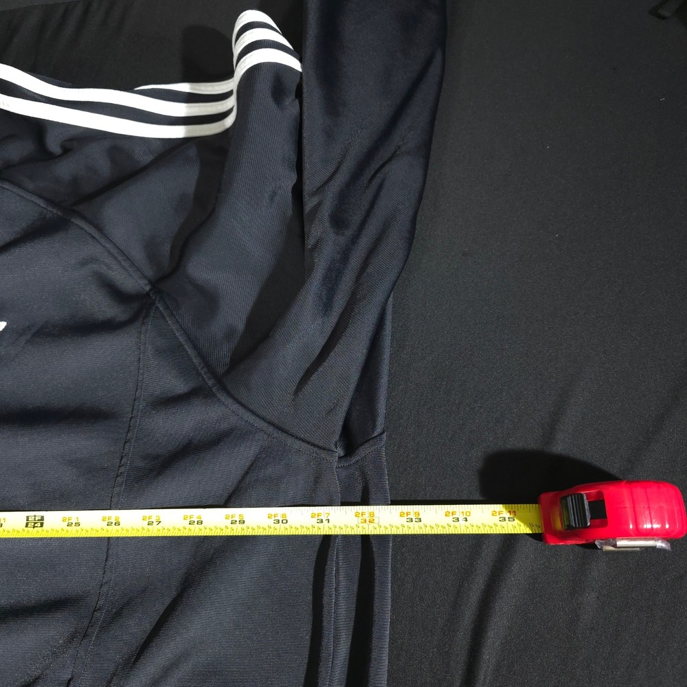 Adidas Originals Track Jacket Mens XLT Black Trefoil 3-Stripe Full Zip AGC 002 - Picture 5 of 14